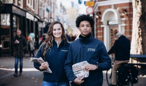 Goedbetaalde bijbaan: Sales Agents aan het werk voor het Telegraaf project.